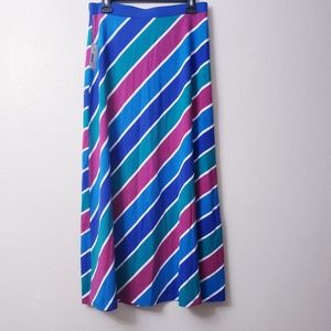Vertical Striped Long Skirt NWT
